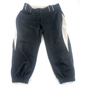 Champro Softball Pants Womens L Black White Knee Length Activewear Sportswear